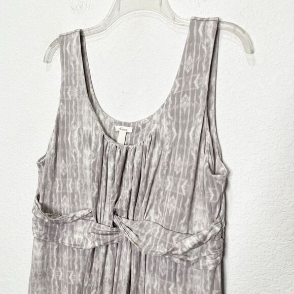 Soma Sleeveless Fluid Knit Maxi Dress Light Grey - Picture 4 of 9